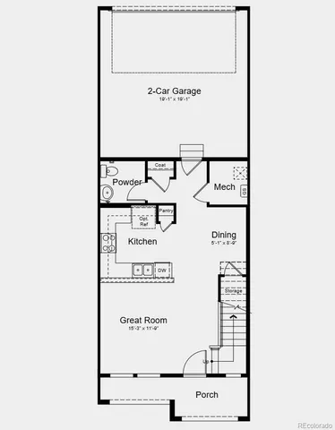 an aerial view of a house with outdoor space