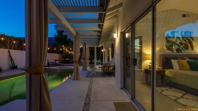 a view of living room and entryway
