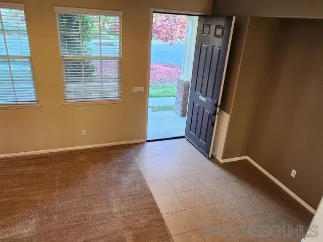 a view of an empty room