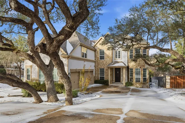 a front view of a building