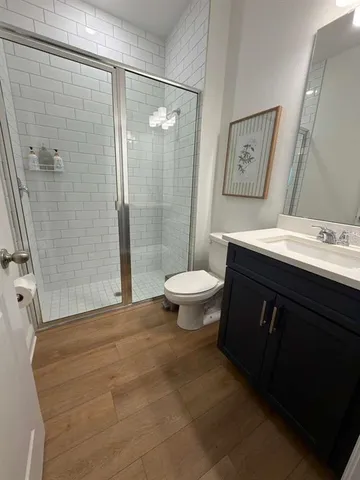 wooden floor in a gallery