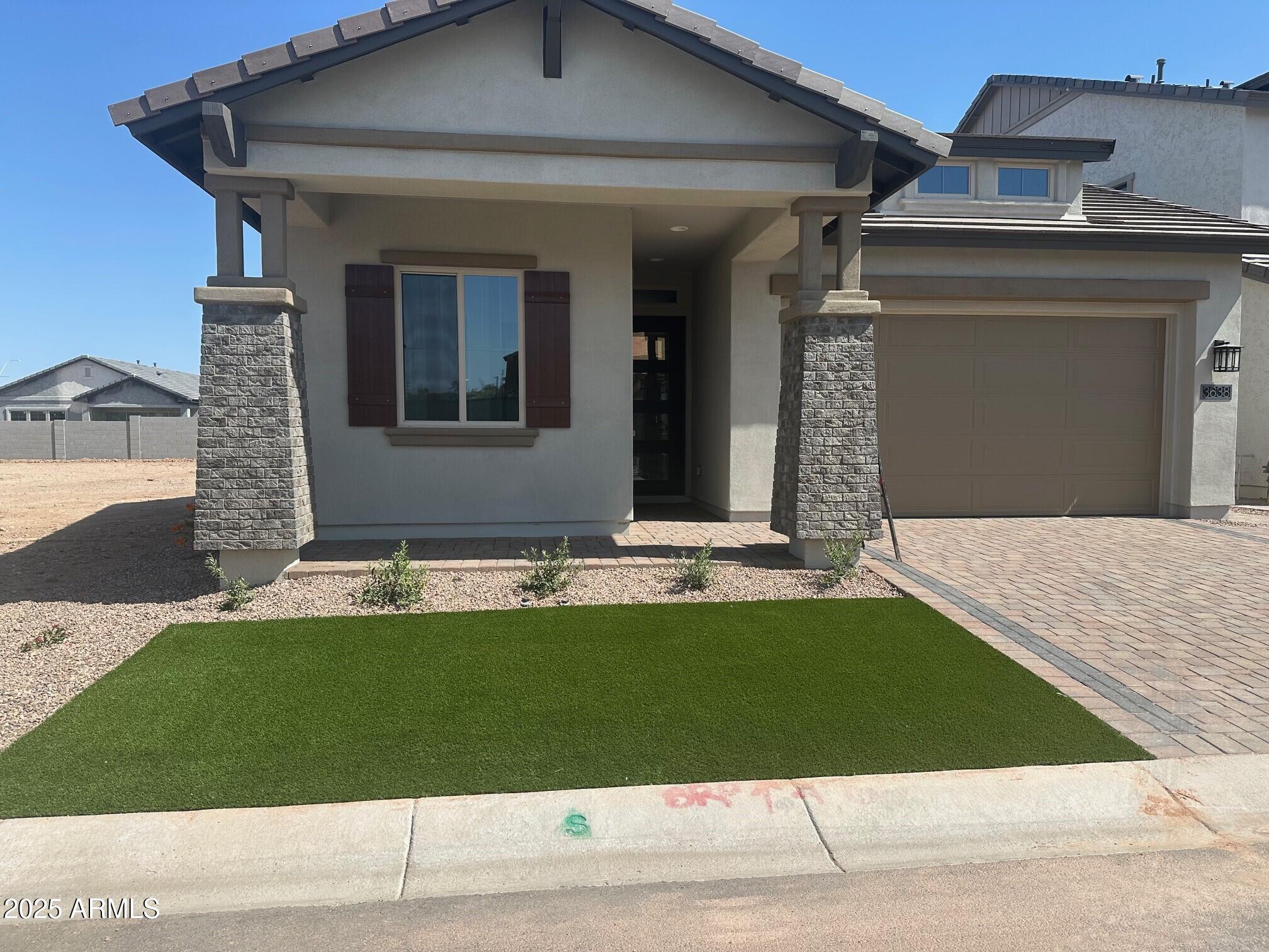 Lot 27 landscaped elevation