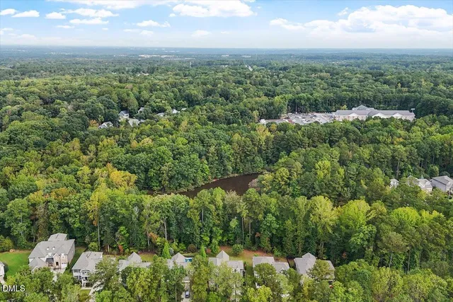 a view of a field with a tree in the background