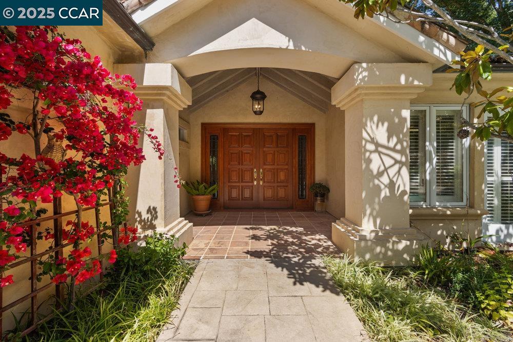 a front view of a house