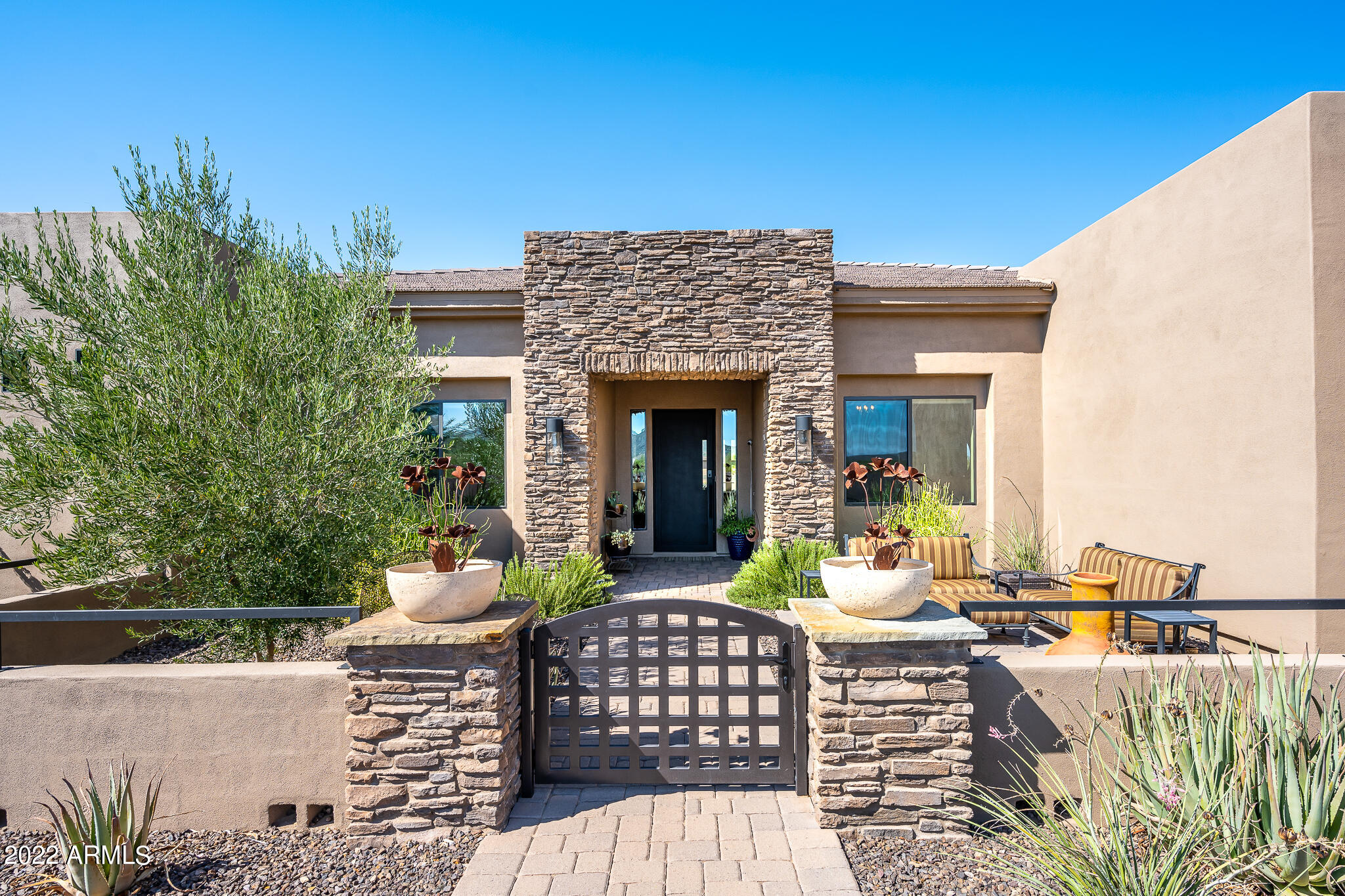 Front gated patio