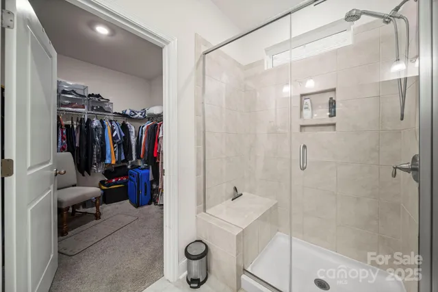 a view of a walk in closet