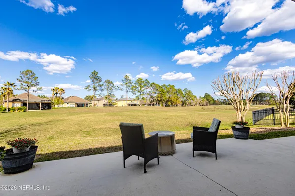 a view of a building with a swimming pool