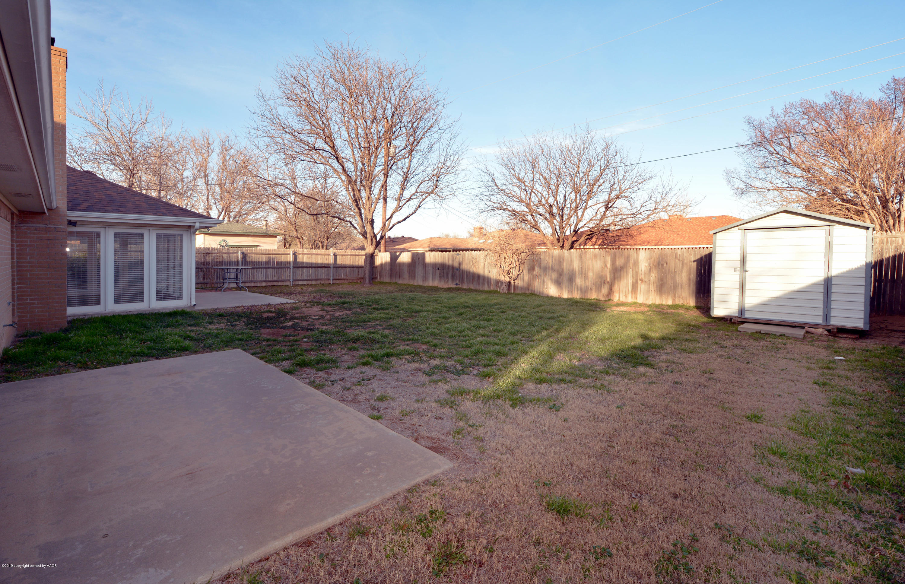 3309 Reeder Drive Amarillo, TX 79121 - Photo 24 of 25 24 Backyard