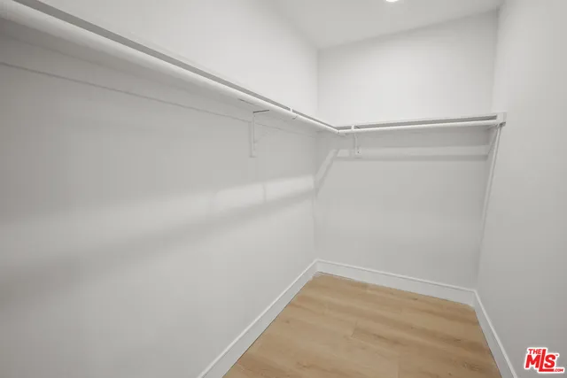 a view of a room with empty racks