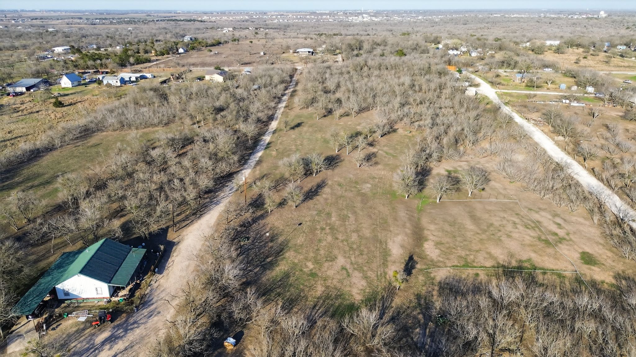 885 Long Hollow Road Dale, TX 78616 - Photo 6 of 14 an aerial view of residential house with parking space