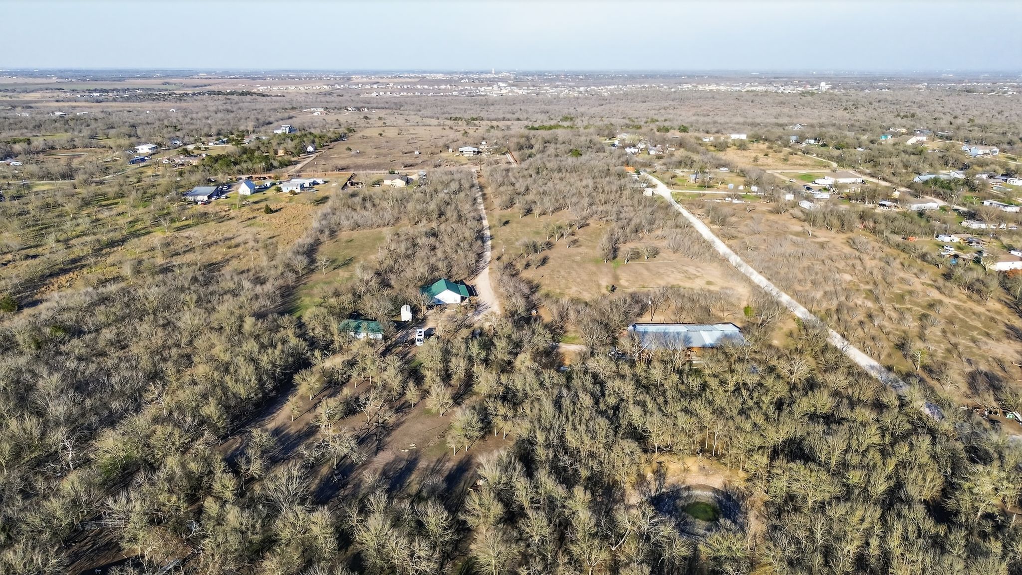 885 Long Hollow Road Dale, TX 78616 - Photo 9 of 14 an aerial view of residential houses with outdoor space