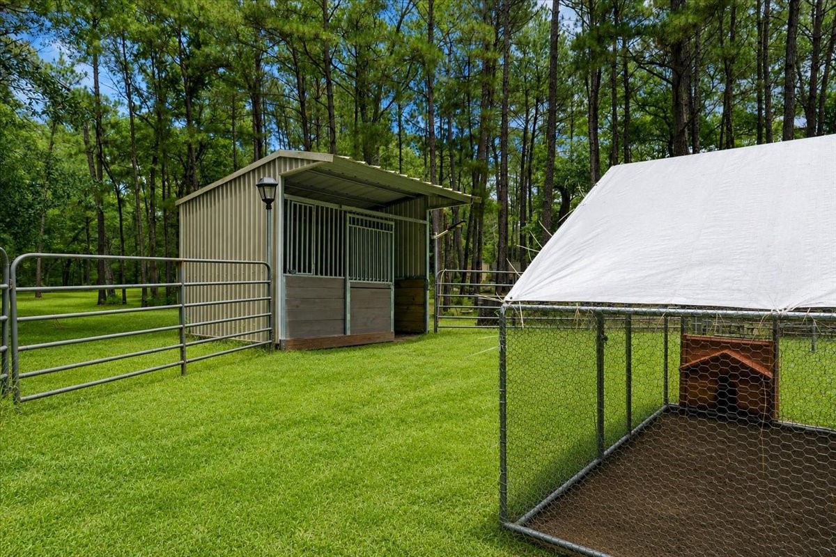 16375 Grand Flower Road Plantersville, TX 77363 - Photo 28 of 50 a view of a backyard with a garden