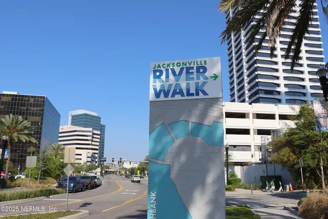 a front view of a building with street view