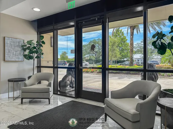 a living room with furniture and a couch