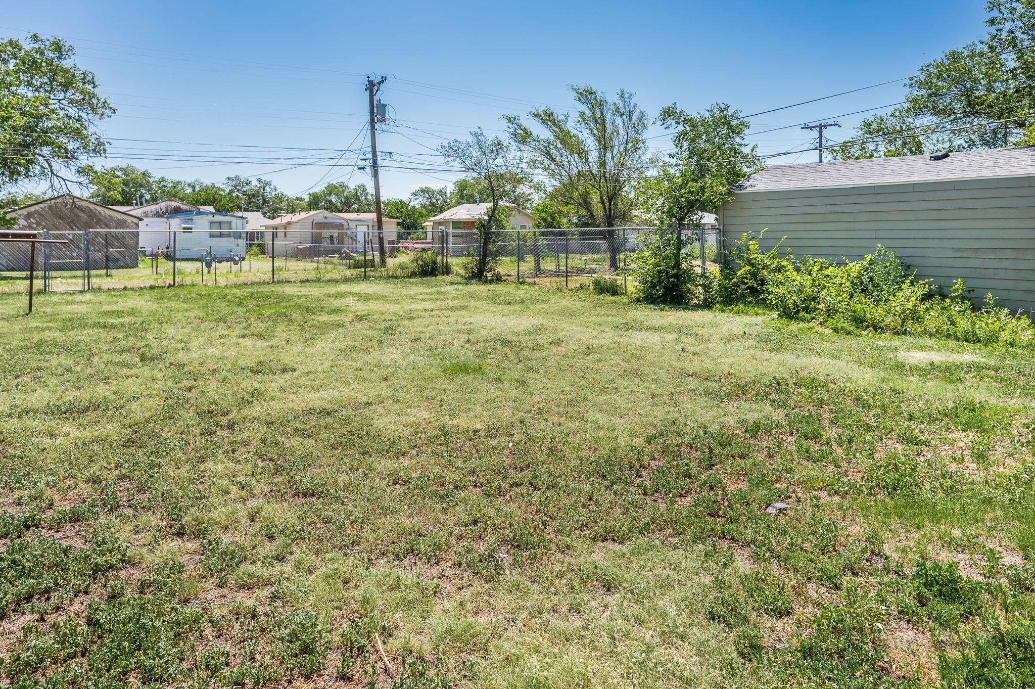 3703 South Monroe Street Amarillo, TX 79110 - Photo 17 of 17 Back Yard