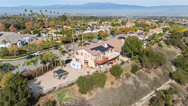 an aerial view of residential house with outdoor space