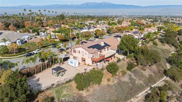 an aerial view of residential house with outdoor space