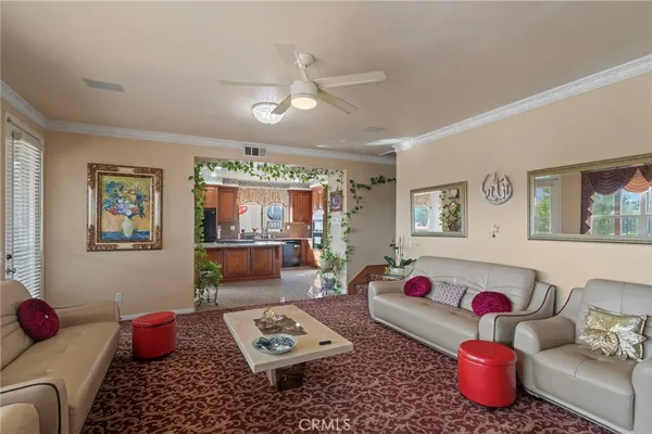 a bedroom with furniture and a couch