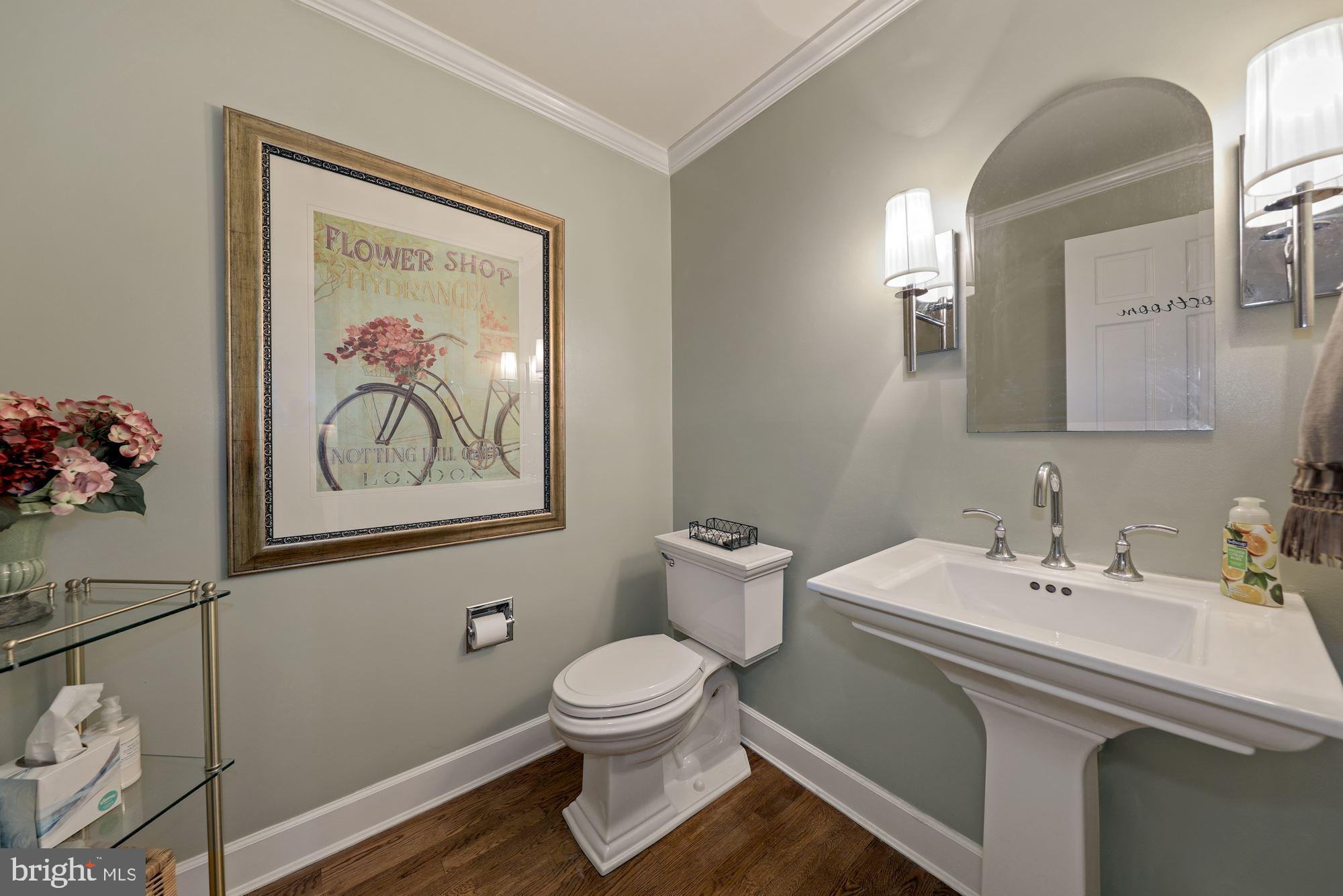 203 Tschiffely Square Road Gaithersburg, MD 20878 - Photo 6 of 38 Updated main level powder bath