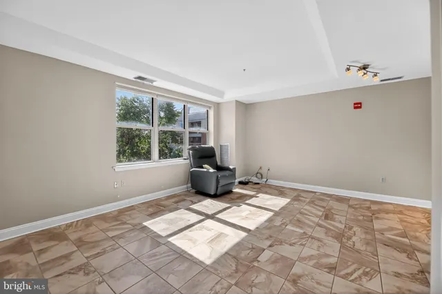 a view of workspace with a window