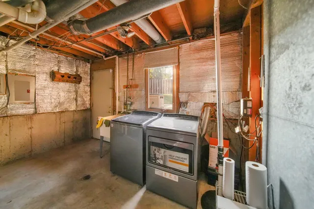 a room with storage and utility