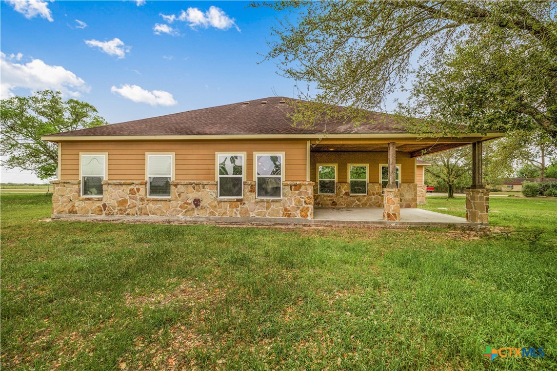 204 James Street Inez, TX 77968 - Photo 26 of 35 front view of a house with a yard