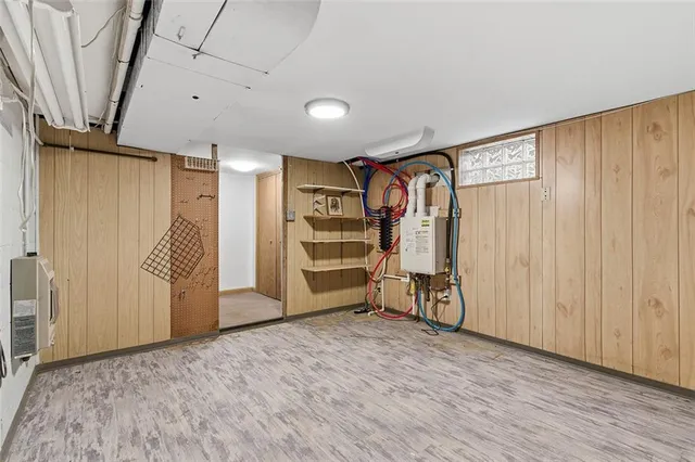 a view of a room with furniture and closet