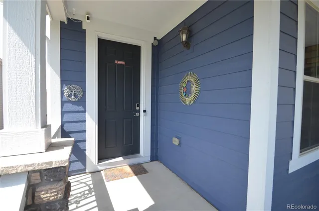 a view of an entryway door