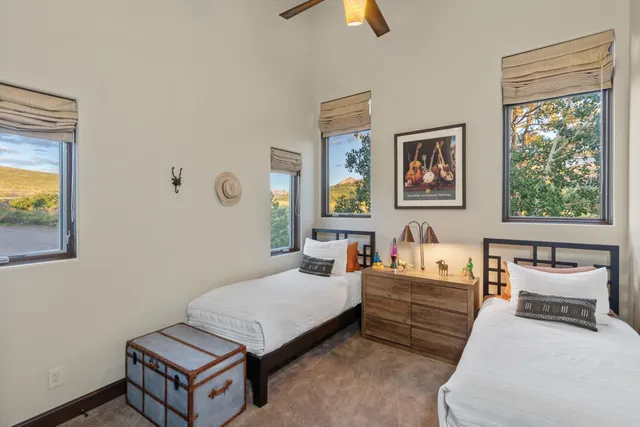 a room with furniture and a window