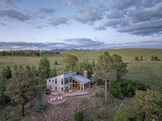 a view of a swimming pool and an ocean view