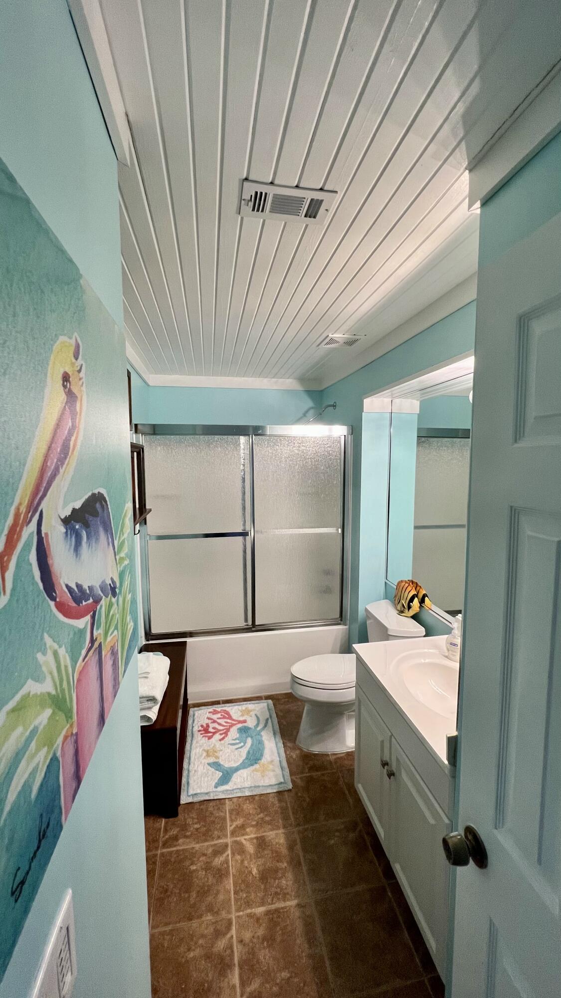 4984 West County Highway 30A, Unit 5B Santa Rosa Beach, FL 32459 - Photo 20 of 46 a bathroom with a sink toilet and shower