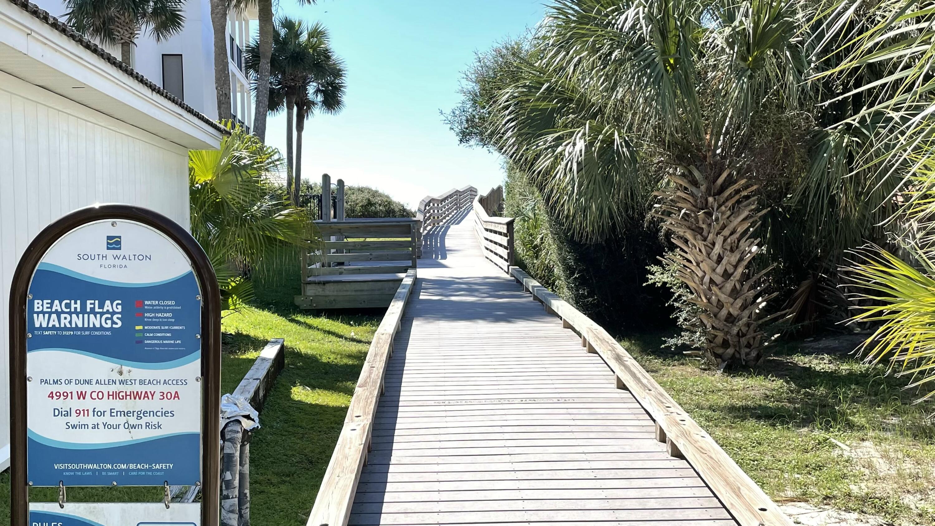 4984 West County Highway 30A, Unit 5B Santa Rosa Beach, FL 32459 - Photo 38 of 46 a view of a pathway both side of building