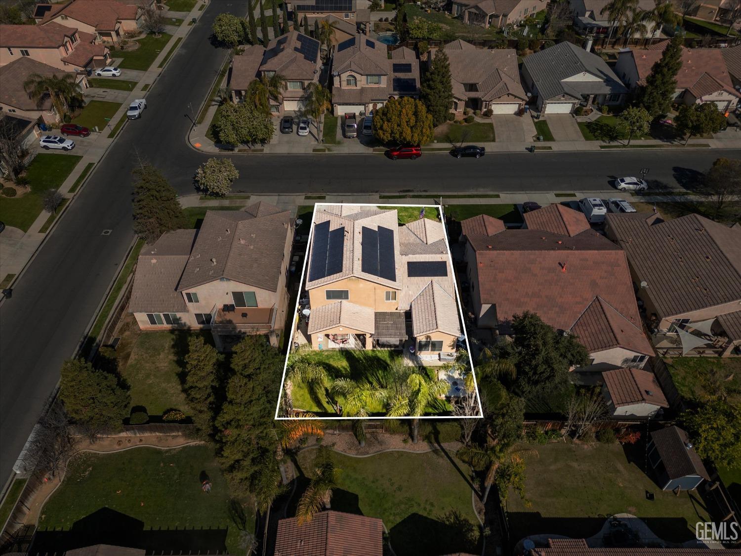 Undisclosed Address Bakersfield, CA 93312 - Photo 42 of 47 an aerial view of residential houses with outdoor space