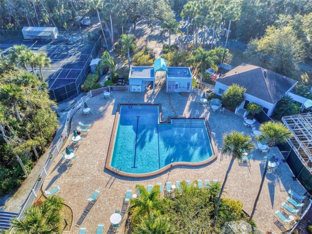 705 Starboard Avenue Edgewater, FL 32141 - Photo 50 of 52 an aerial view of a house with garden space and lake view