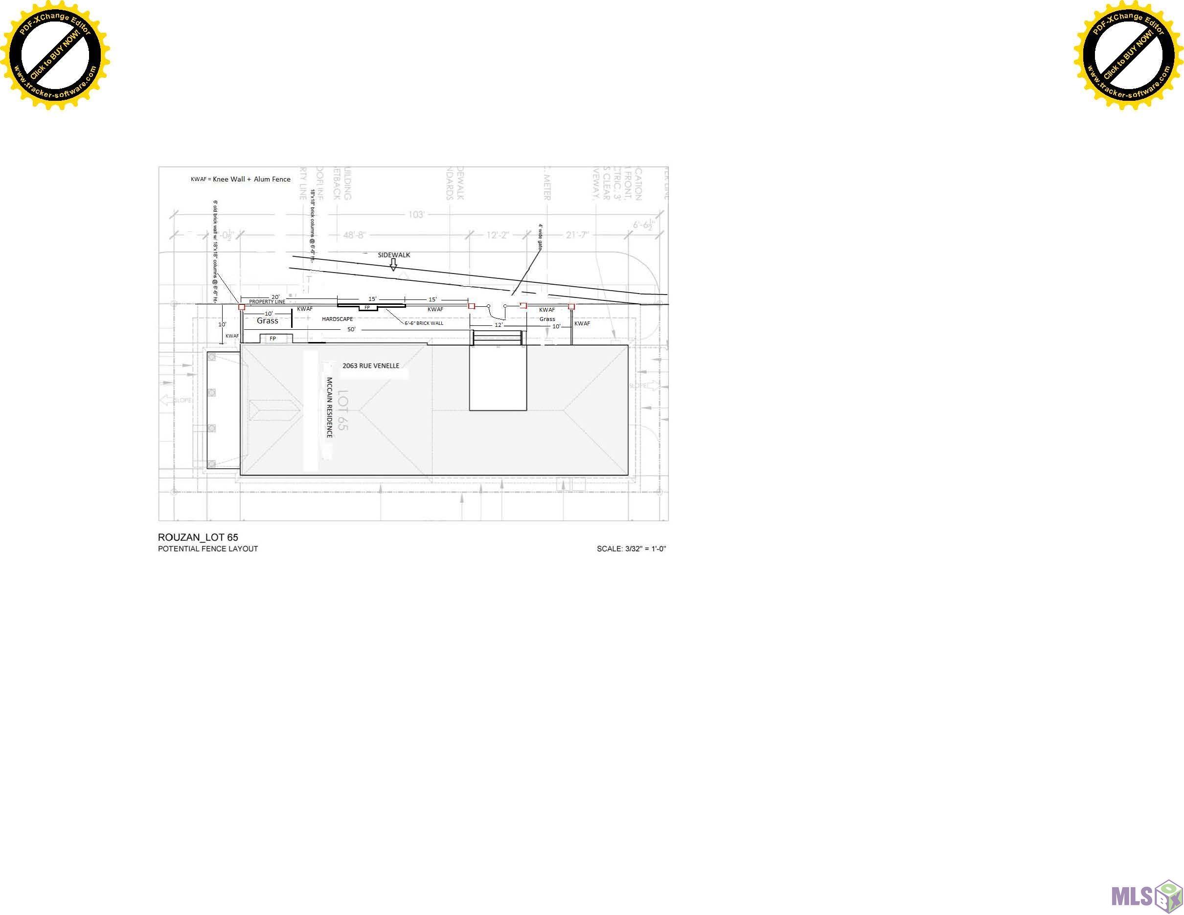 2063 Rue Venelle Street Baton Rouge, LA 70808 - Photo 43 of 51 Fence Layout