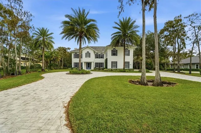a house with palm tree in front of it