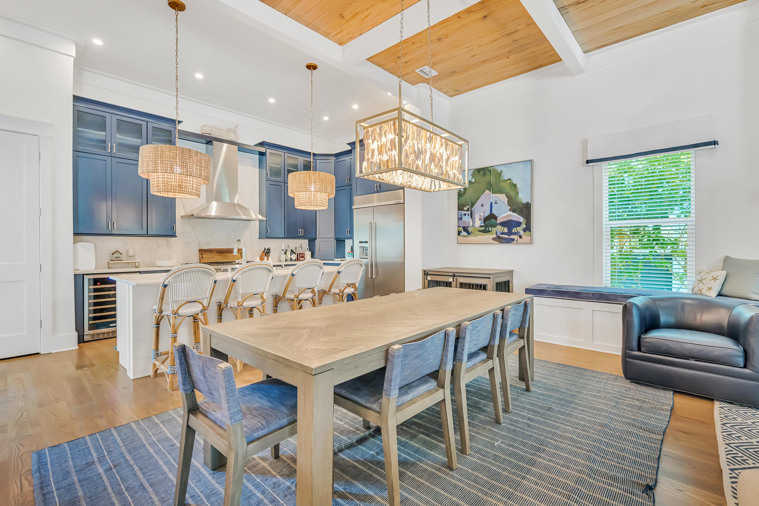 84 Pine Crest Circle Inlet Beach, FL 32461 - Photo 17 of 74 a view of a dining room with furniture window and wooden floor