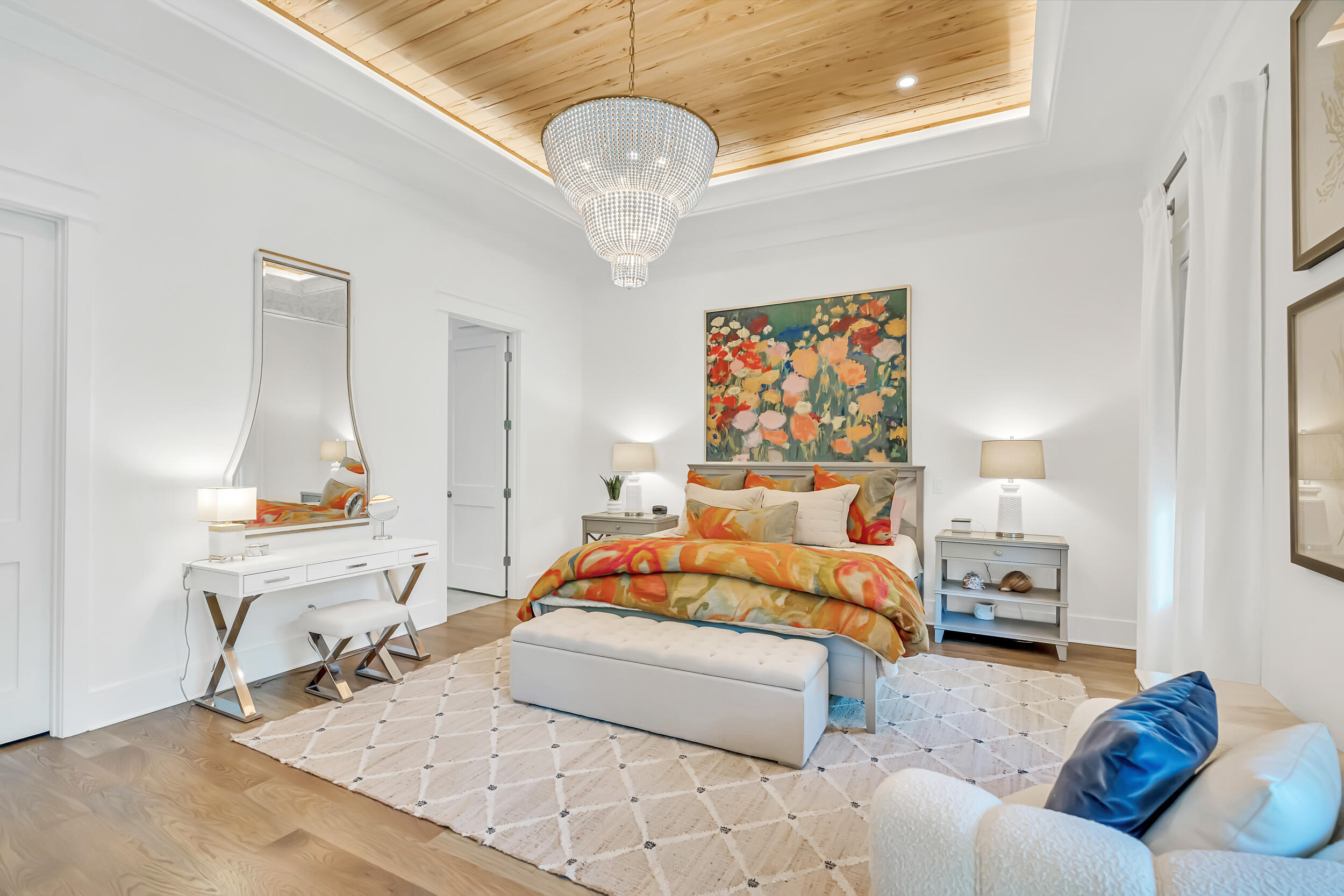 84 Pine Crest Circle Inlet Beach, FL 32461 - Photo 26 of 74 a bedroom with a bed couch and window