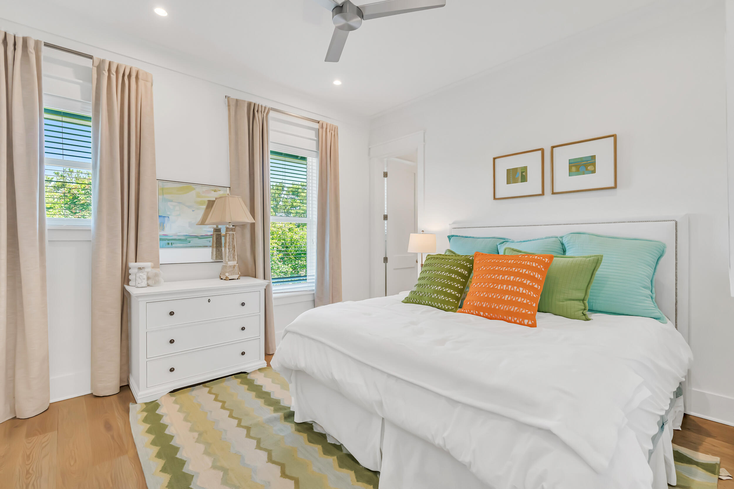 84 Pine Crest Circle Inlet Beach, FL 32461 - Photo 60 of 74 a bedroom with a large bed and a window