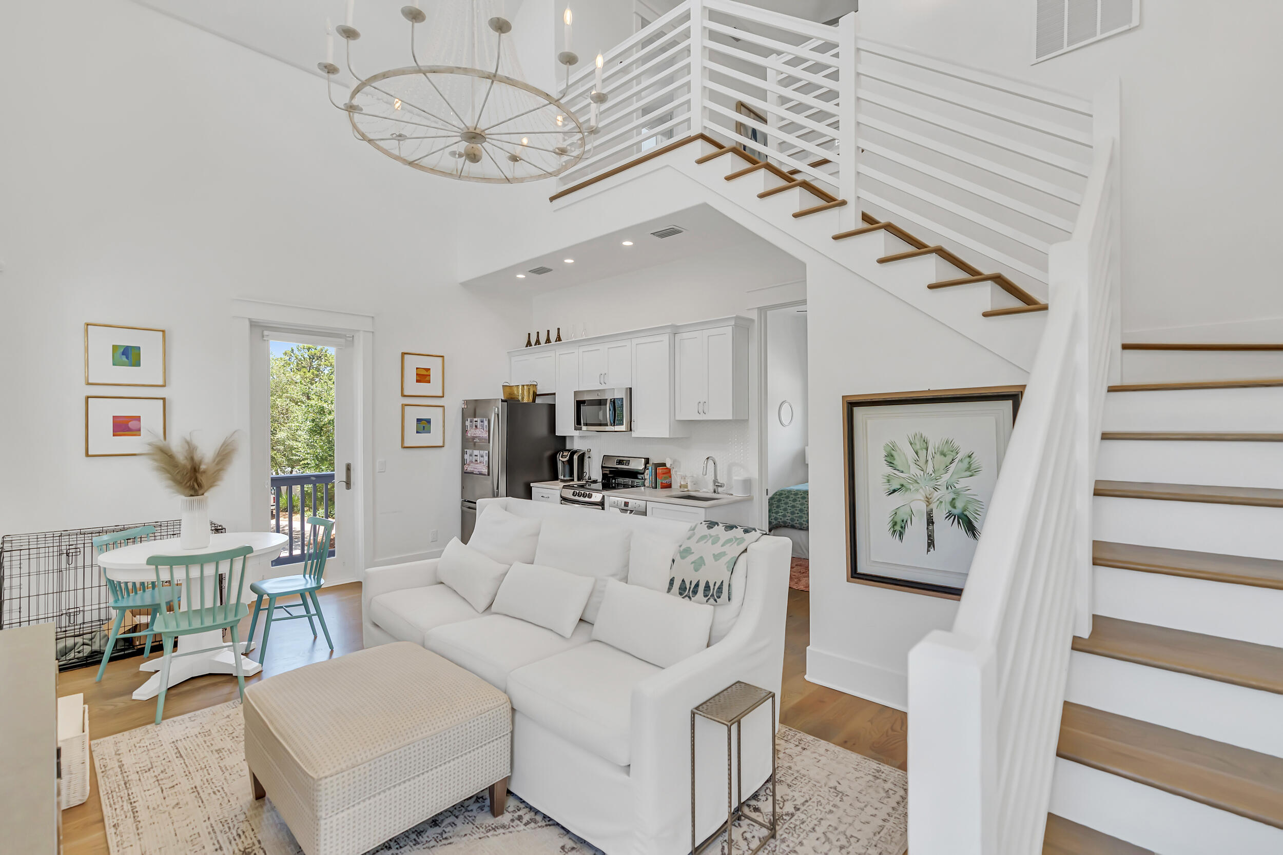 84 Pine Crest Circle Inlet Beach, FL 32461 - Photo 74 of 74 a living room with furniture or chandelier and a wooden floor