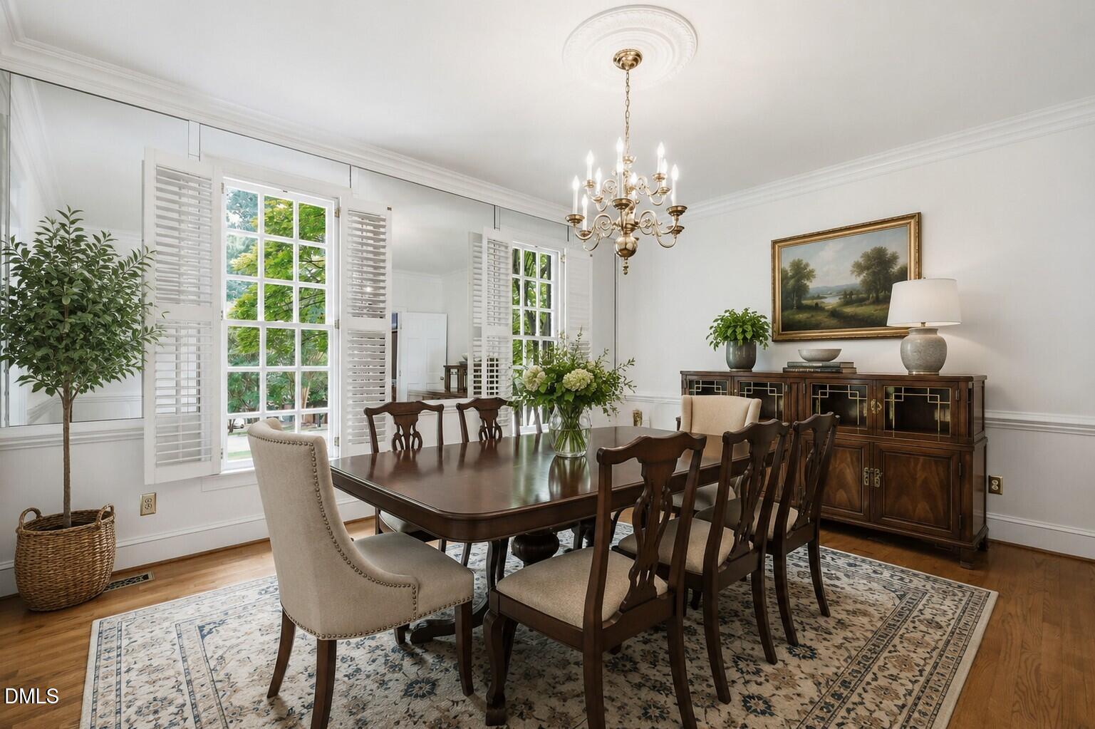 7305 Bay Hill Court Raleigh, NC 27615 - Photo 41 of 63 Virtually Staged_AI enchanced dining roo