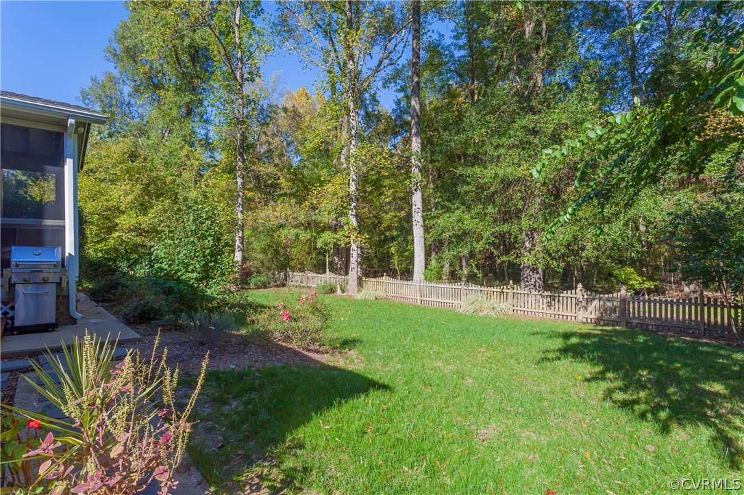 10203 Rounding Run Henrico, VA 23238 - Photo 42 of 45 View of the very private rear yard from the beauti