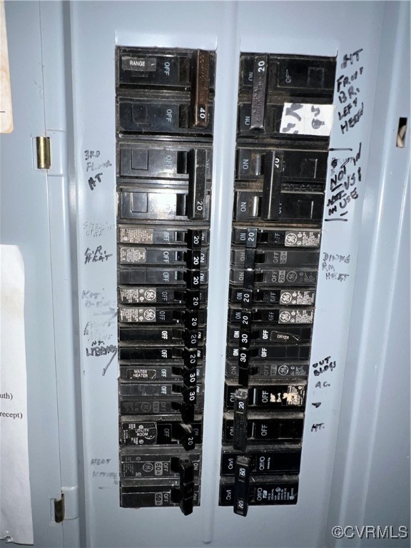 11075 Buckley Hall Road Mathews, VA 23109 - Photo 27 of 38 a close up view of electric board