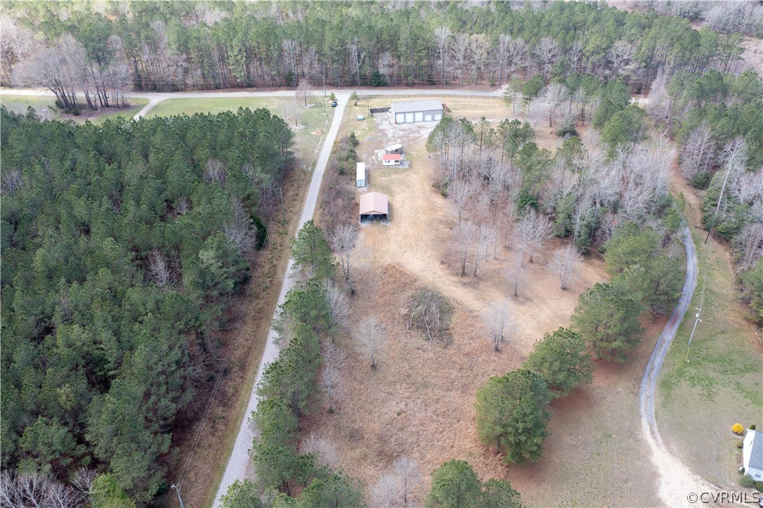 22074 Cabin Point Road Disputanta, VA 23842 - Photo 3 of 15 Aerial View from rear of lot