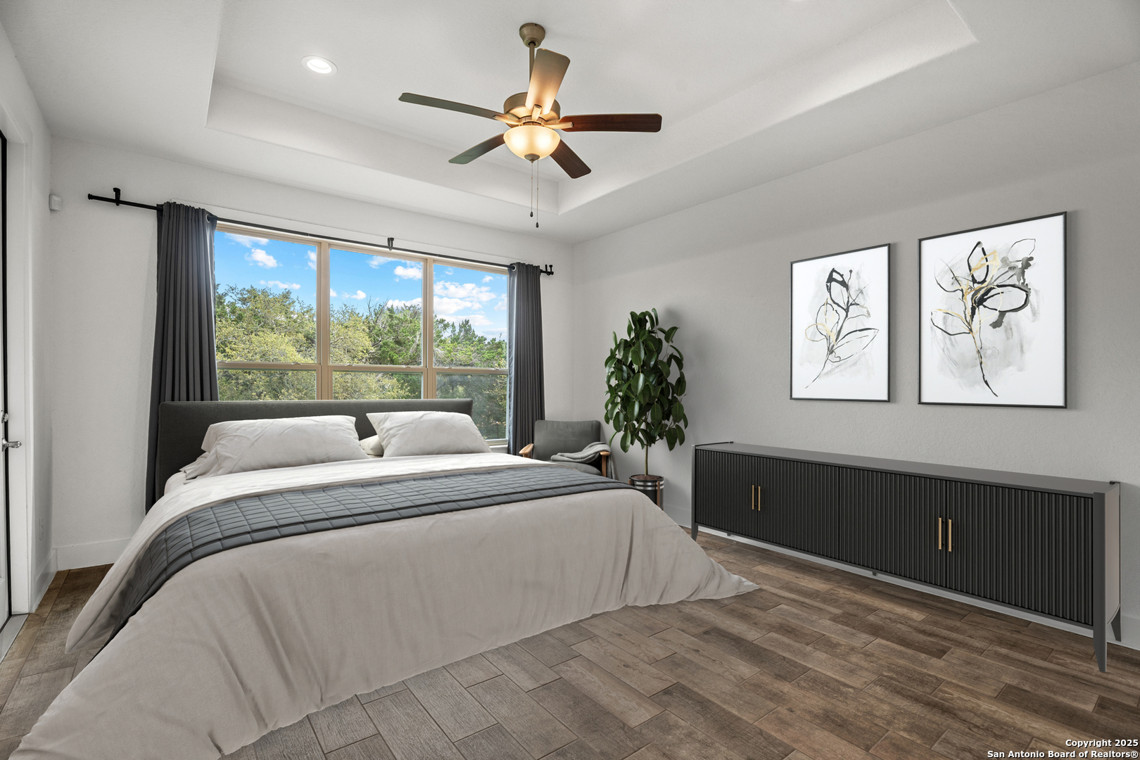 1039 Primrose Path Spring Branch, TX 78070 - Photo 15 of 30 a bed sitting in a bedroom next to a window