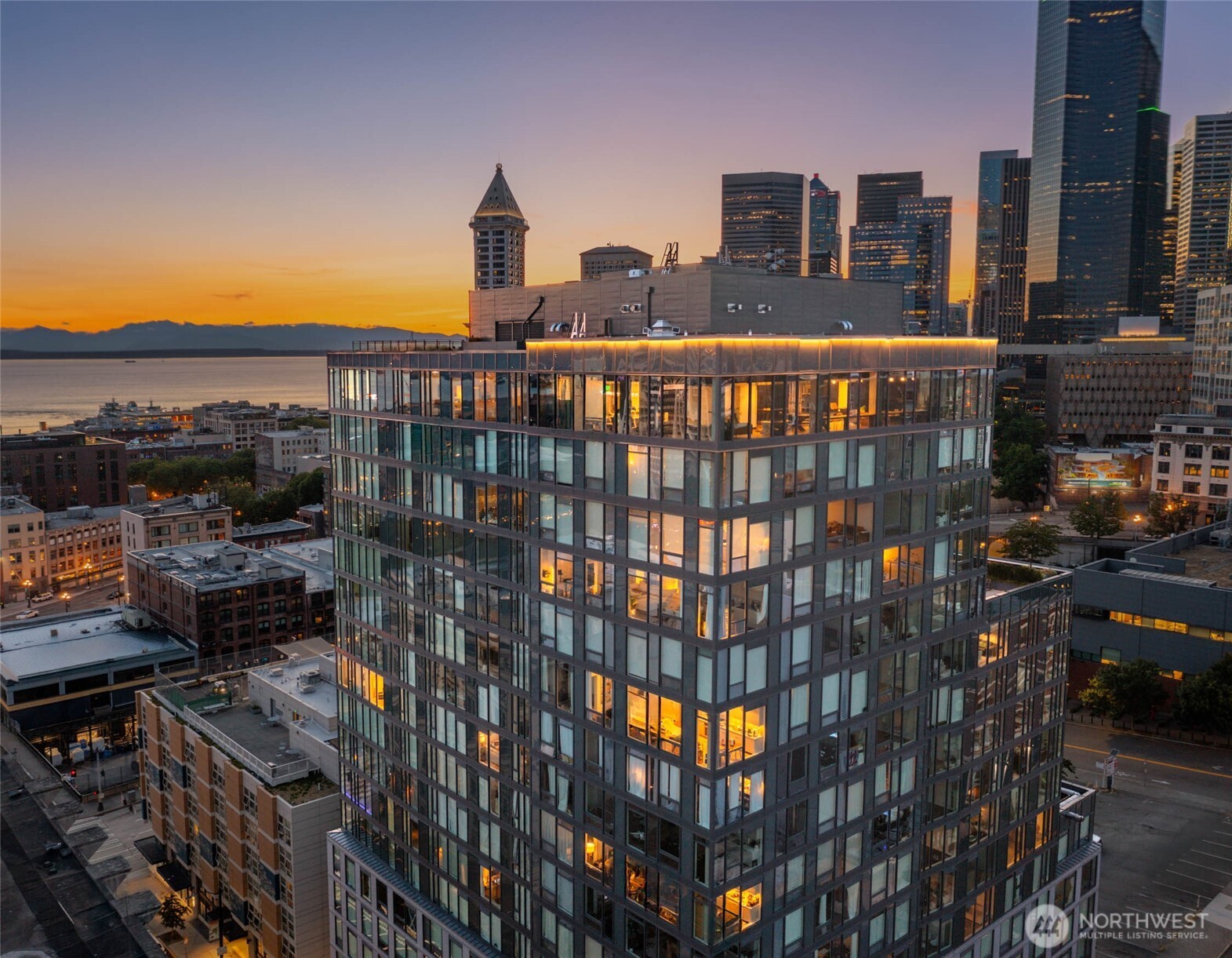 450 South Main Street, Unit 407 Seattle, WA 98104 - Photo 15 of 25 a view of a city from a balcony