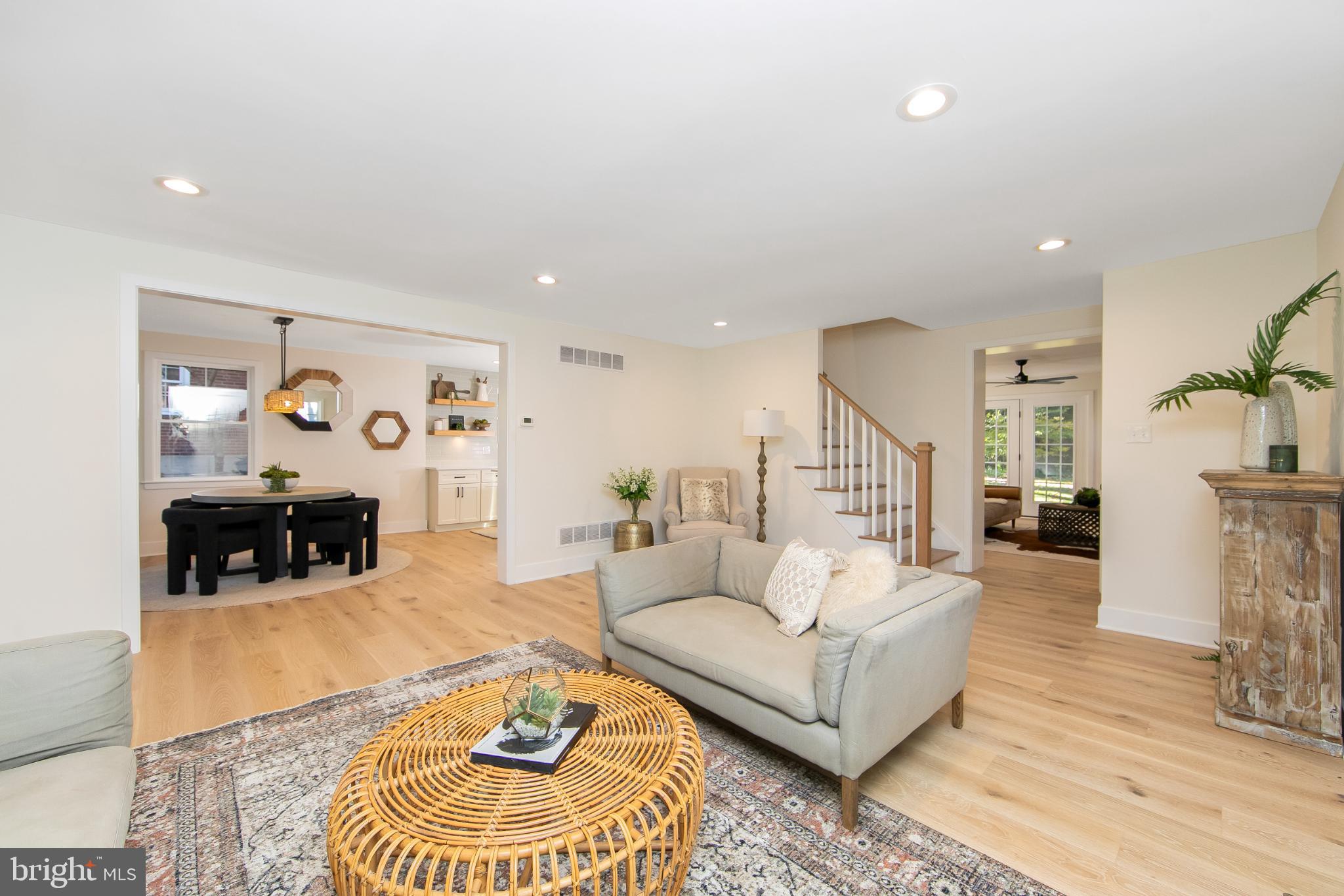 22 Scenic Road Springfield, PA 19064 - Photo 7 of 56 a living room with furniture and a wooden floor