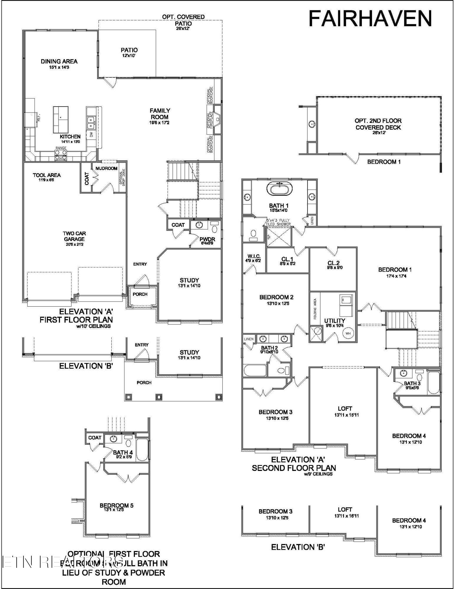 1629 Harvey Road Lenoir City, TN 37772 - Photo 4 of 4 Fairhaven Floorplan Revised 3.08.24