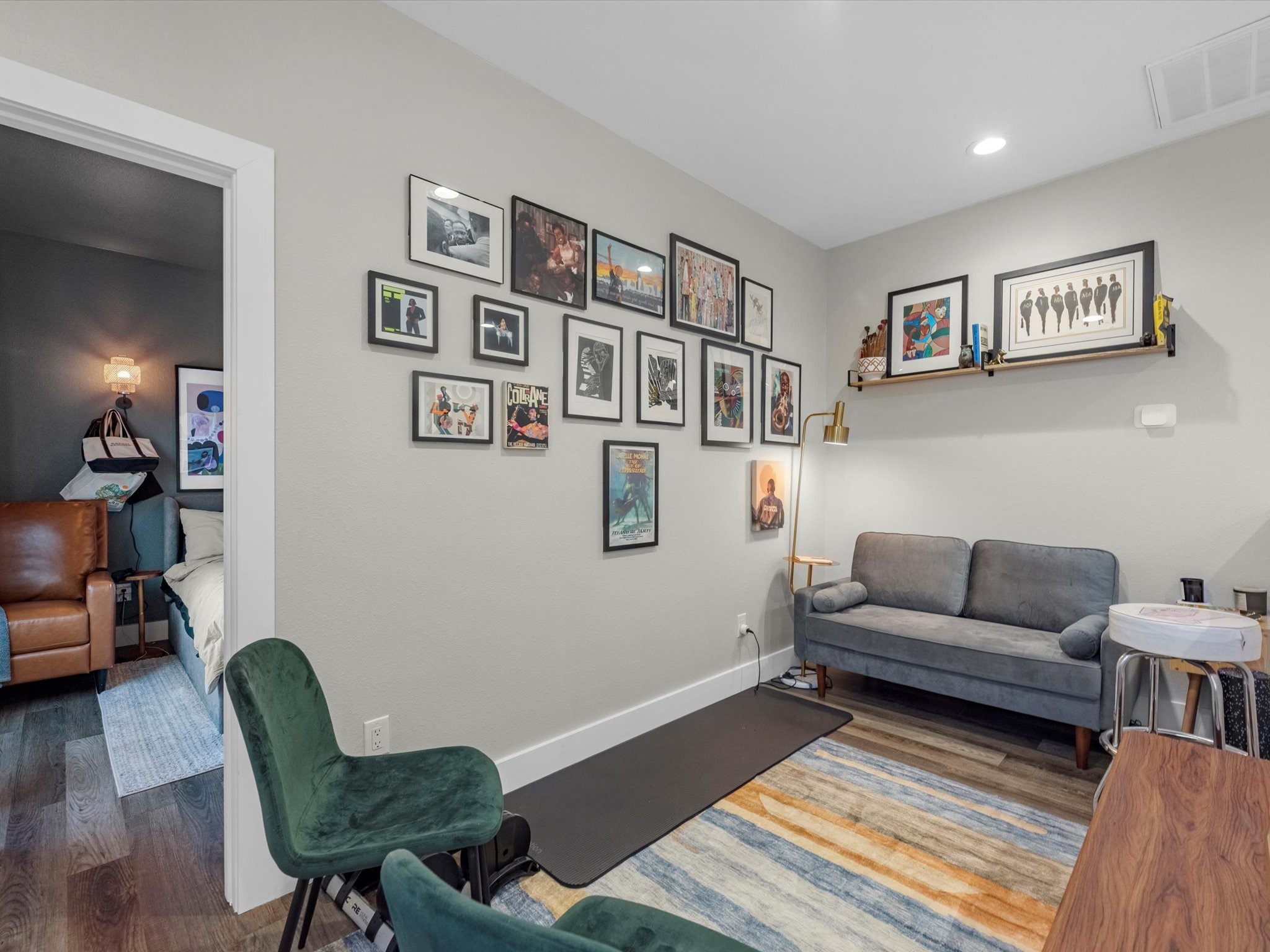 2222 Wavell Street Houston, TX 77088 - Photo 13 of 24 a living room with furniture and a wooden floor