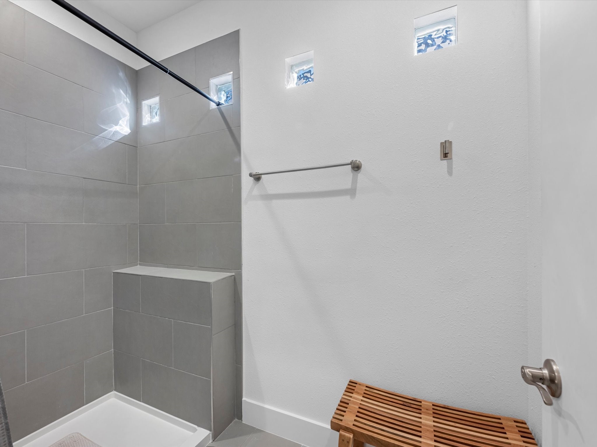 2222 Wavell Street Houston, TX 77088 - Photo 21 of 24 a bathroom with a shower and a toilet